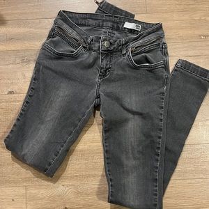 Anine Bing skinny grey/black jeans size 27 (fits like a 24) 98% cotton